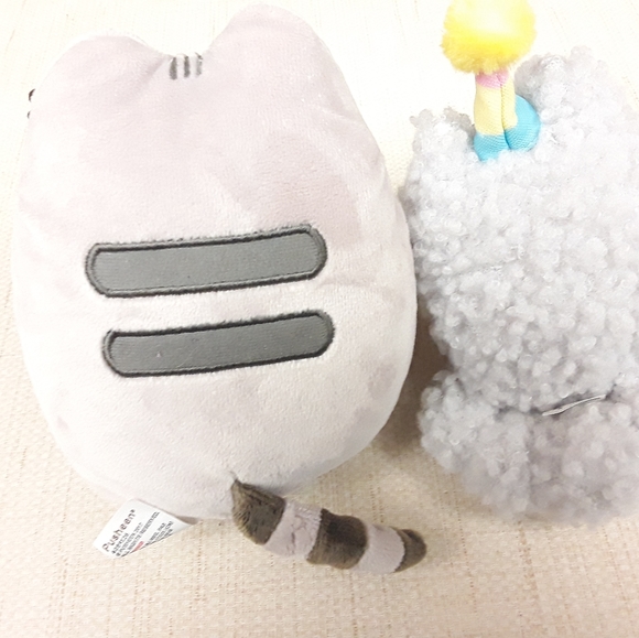 Pusheen Birthday Hat Cake 2 Lot Plush Cat Anime - Picture 5 of 8